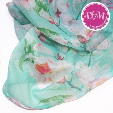 Pashmina de flores Lilliam