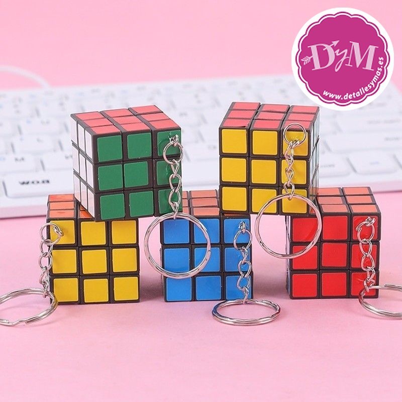 12 Cubo de Rubik llavero
