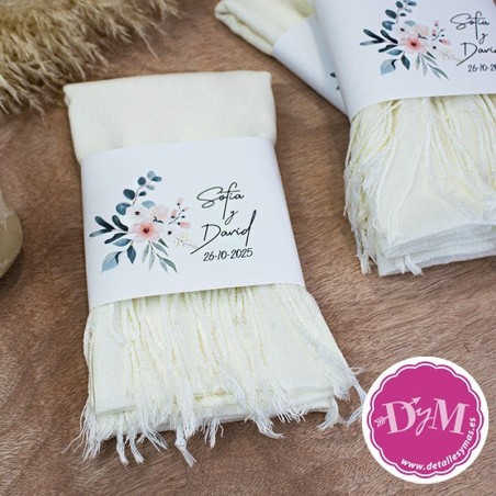 Pashmina nude personalizada