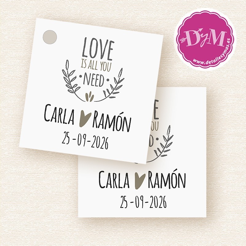 Tarjetas boda All you need