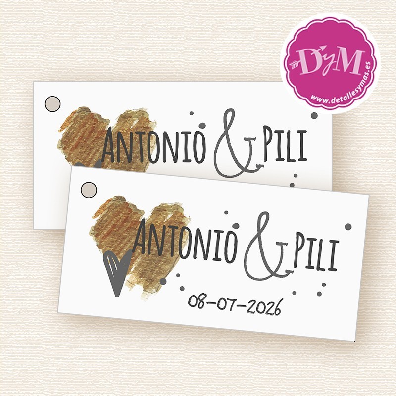 Tarjetas Boda Gold 