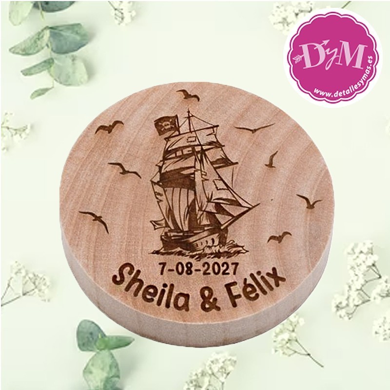 Abrebotellas de madera personalizado  Aventura