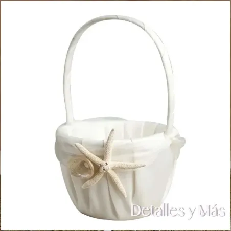 Cesta para flores o arras de boda Estrella