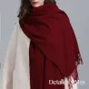 Pashmina de lana Cashmere  .Color Vino