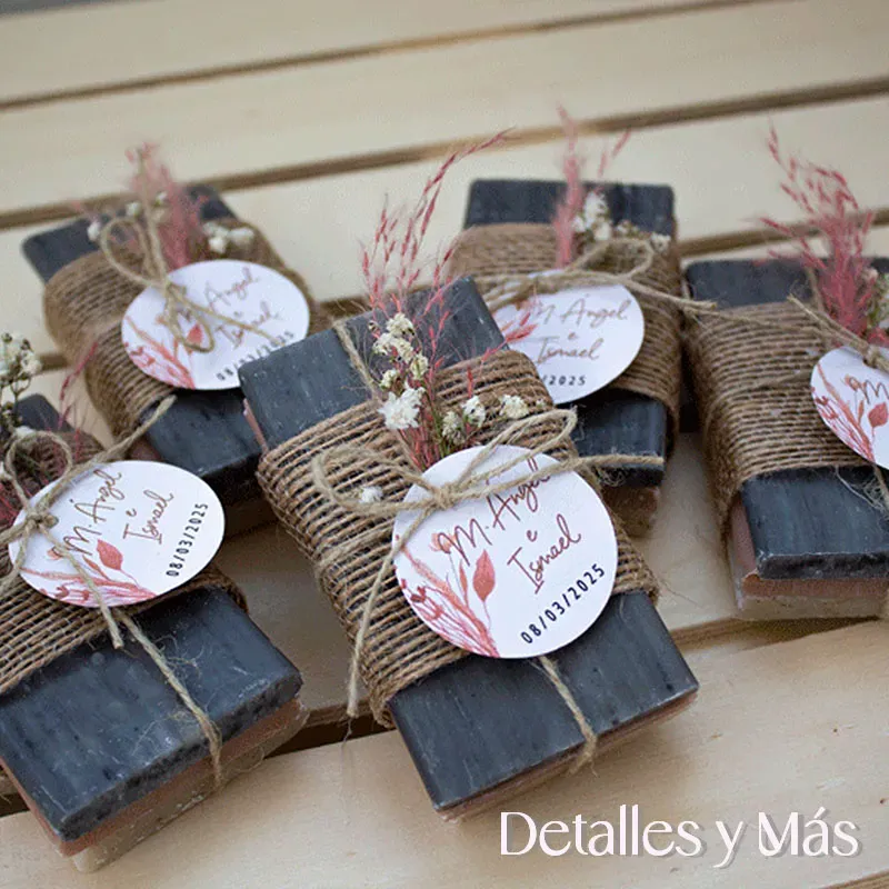 Pack de Jabones de Marsella: Regalo Eco y Rústico para Bodas