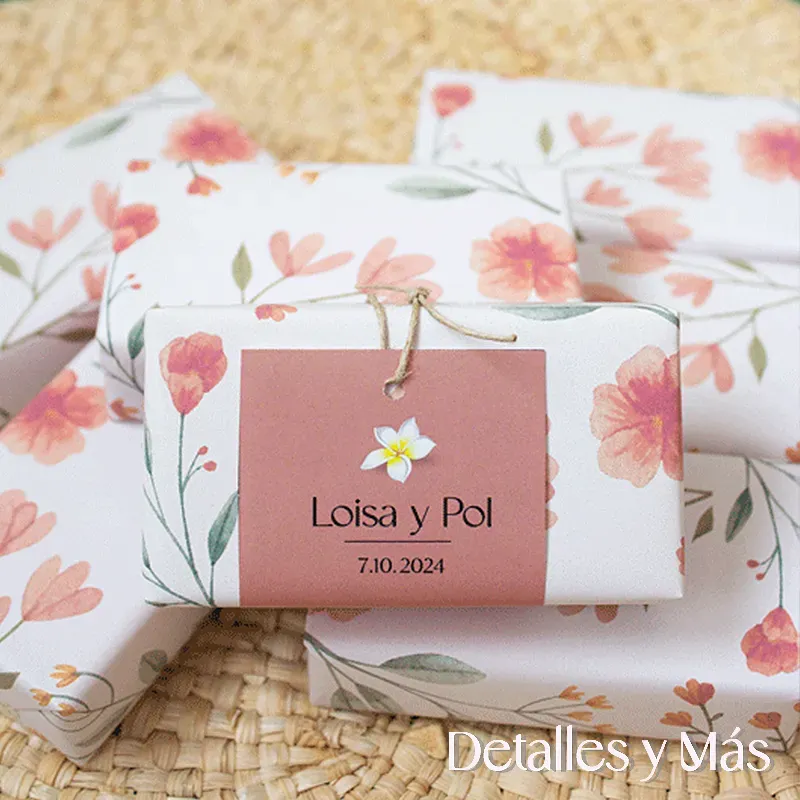 Jabón para detalle de invitados en boda ,.Jabon de Marsella  personalizado