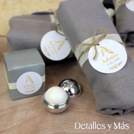 Pashmina gris plata personalizada