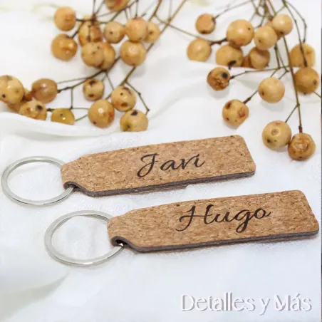 Llavero de corcho personalizado | Detalle ecológico y original