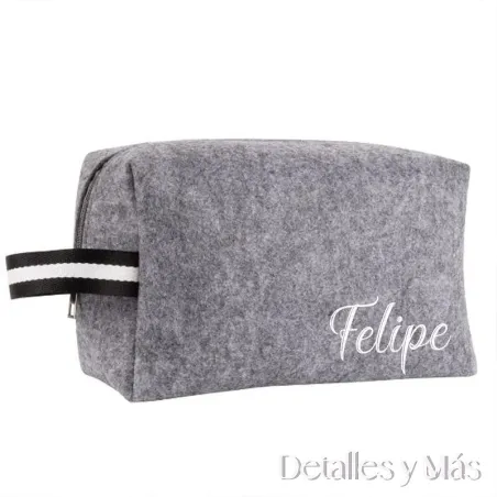 Neceser personalizado de fieltro grande