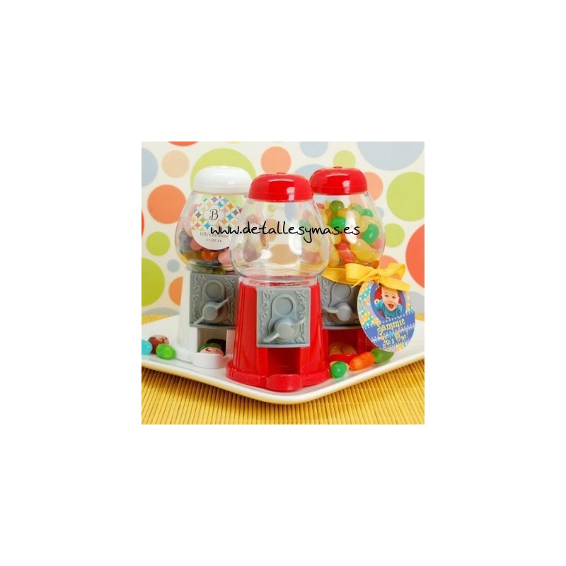 Maquinas de chicles vacios .4 colores 