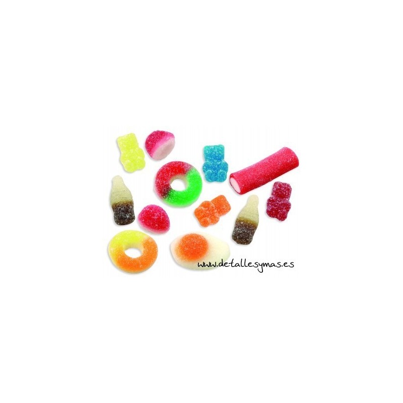 Mini mix de gominolas con azugar 