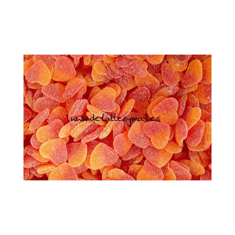 Corazones de melocotón 