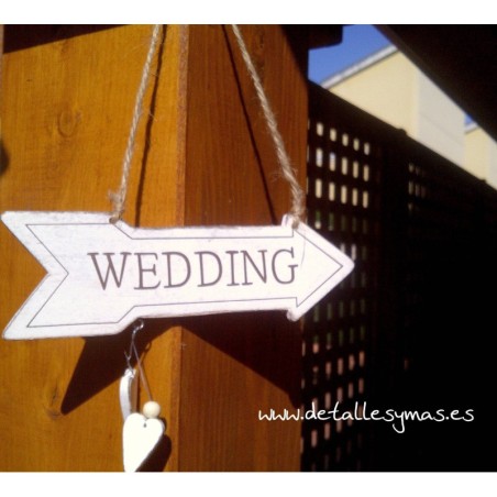 Flechita Wedding en blanco 