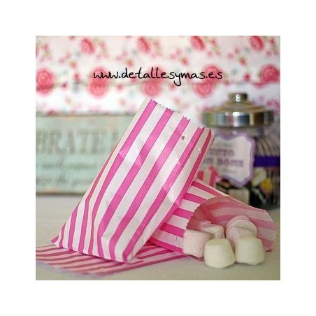 Bolsas de papel rayas 