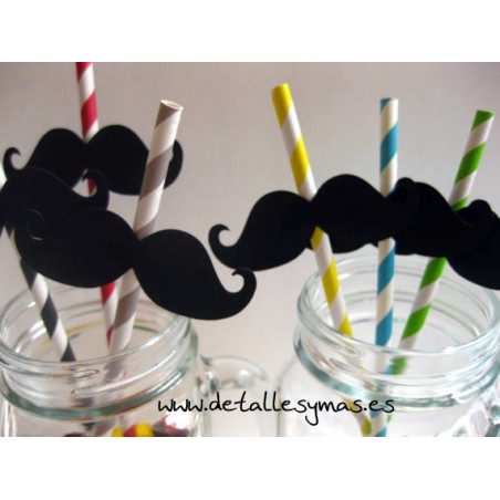 Pajitas con bigotes
