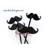 Pajitas de plástico con bigotes