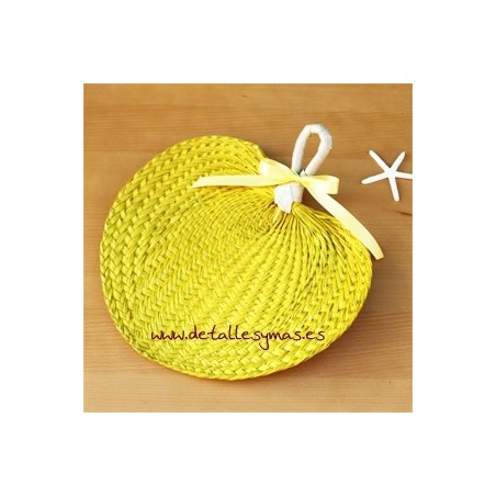 Pai Pai de rafia amarillo