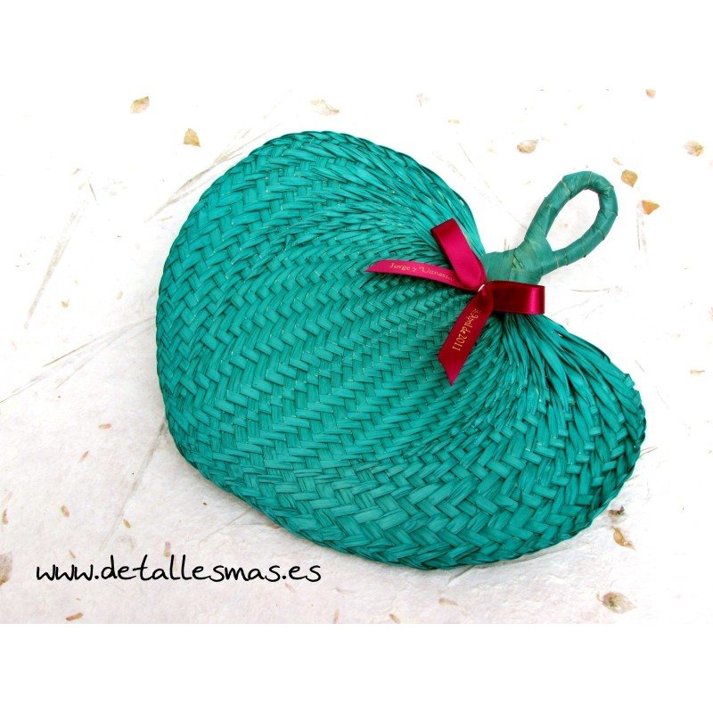 Pai Pai de rafia Turquesa