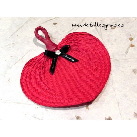 Pai Pai de rafia rojo 