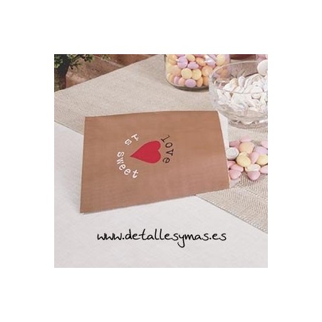 Bolsas para dulces Love is sweet 