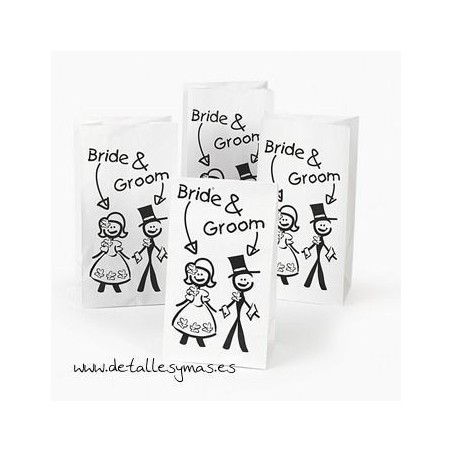 Bolsas de papel para regalo.