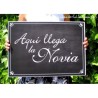 Cartel Aqui llega la novia Retro