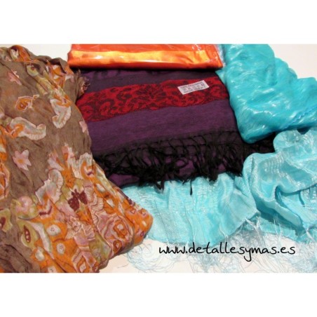 5 pashminas de muestrario