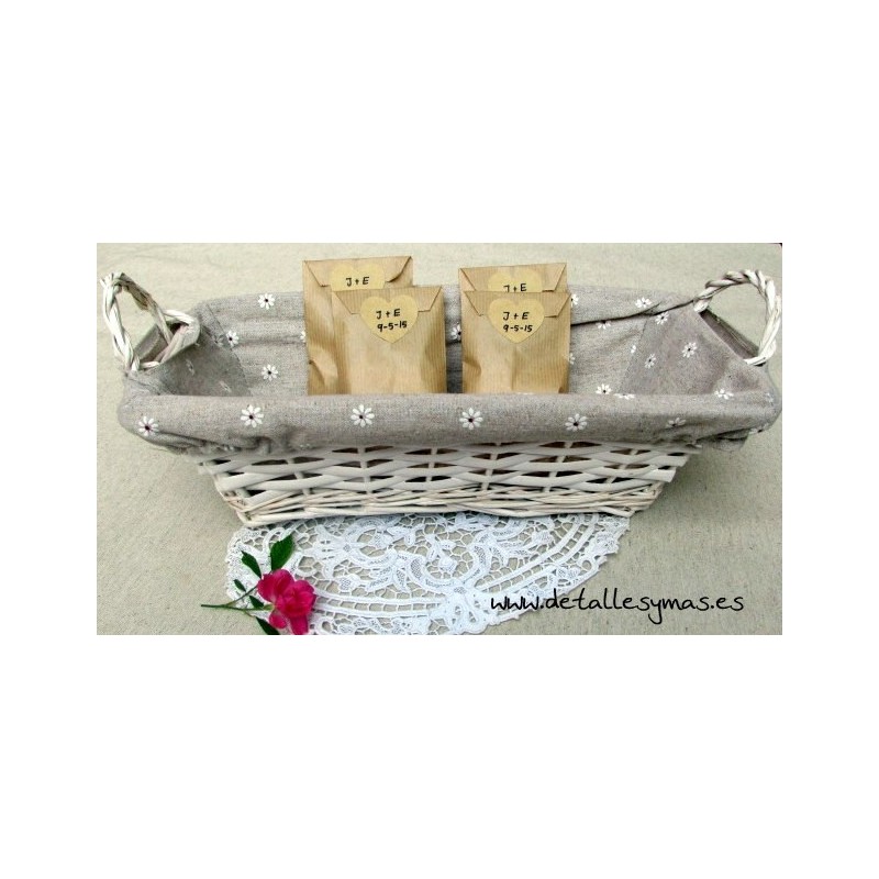 Bolsitas arroz + adhesivo 