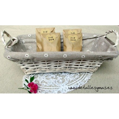 Bolsitas arroz + adhesivo 