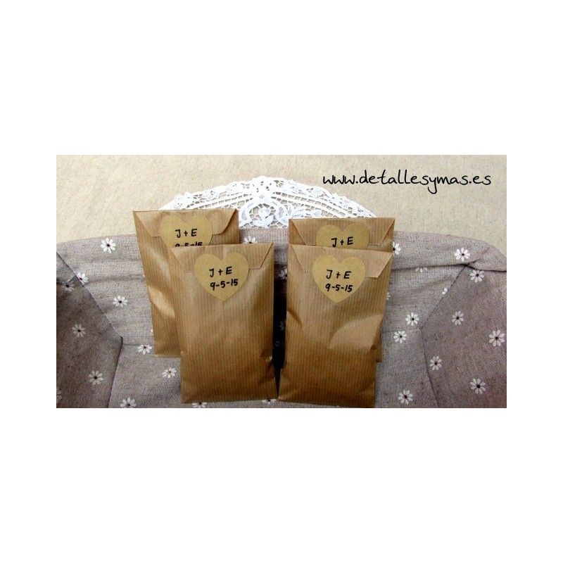 Bolsitas arroz + adhesivo 