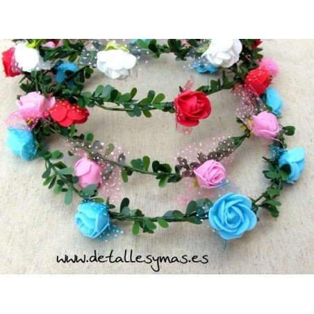 Corona de flores Folk 