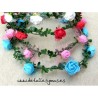Corona de flores Folk 