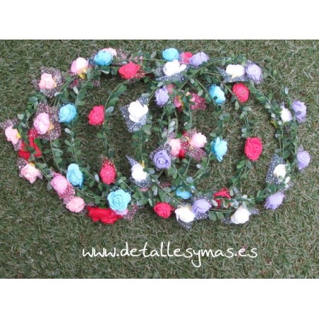 Corona de flores Folk 
