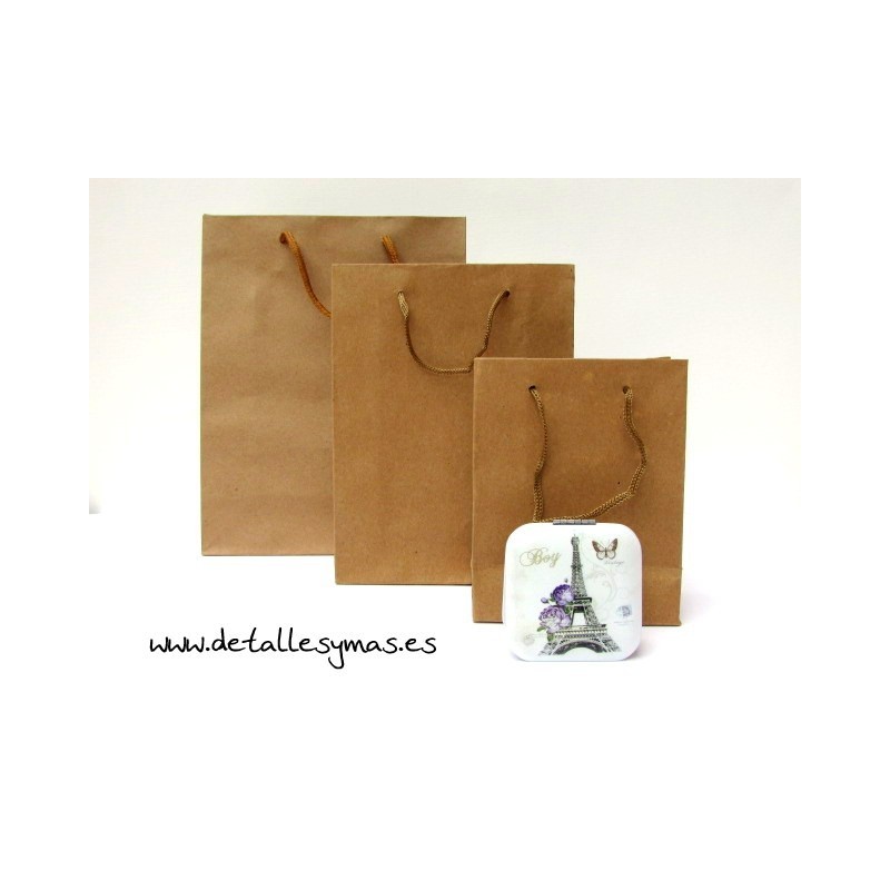 Bolsas  Kraft con cordón. 3 tamaños