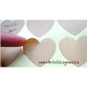 Adhesivos Kraft corazón. 20 unidades