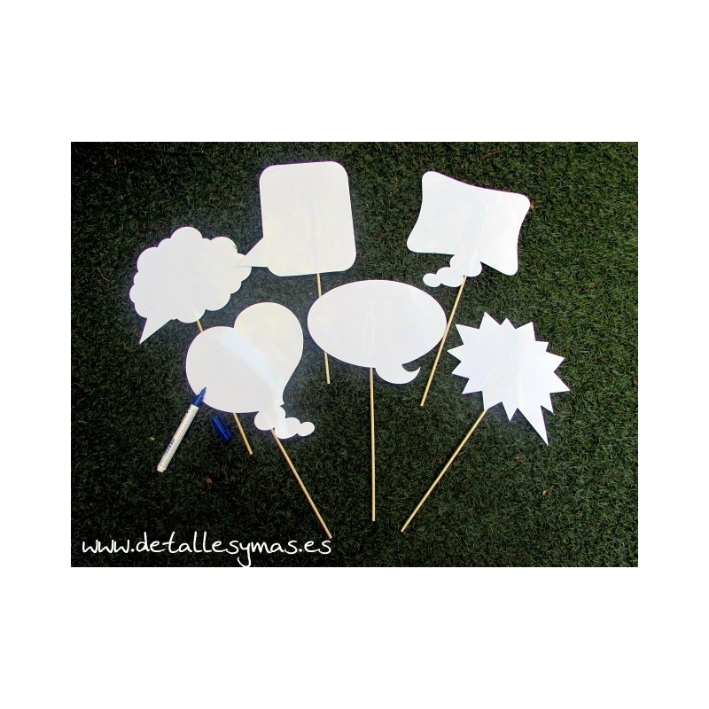 Bocadillos para Photocall blancos 