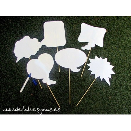 Bocadillos para Photocall blancos 