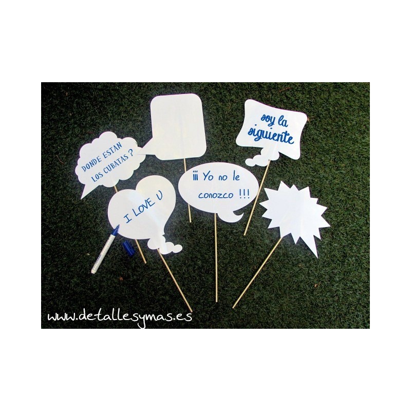 Bocadillos para Photocall blancos 