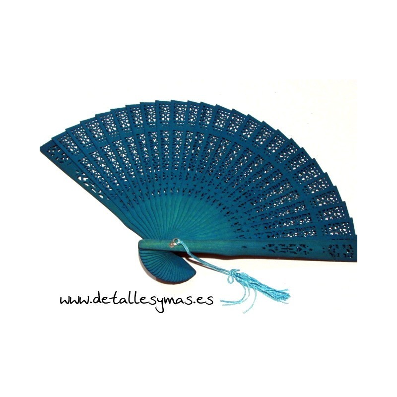 ABANICOS CALADOS + BOLSA DE ORGANZA 