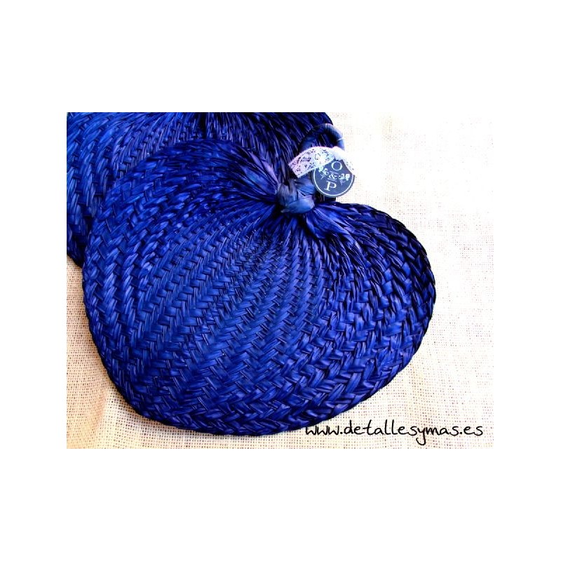 Pai Pai de rafia Azul 