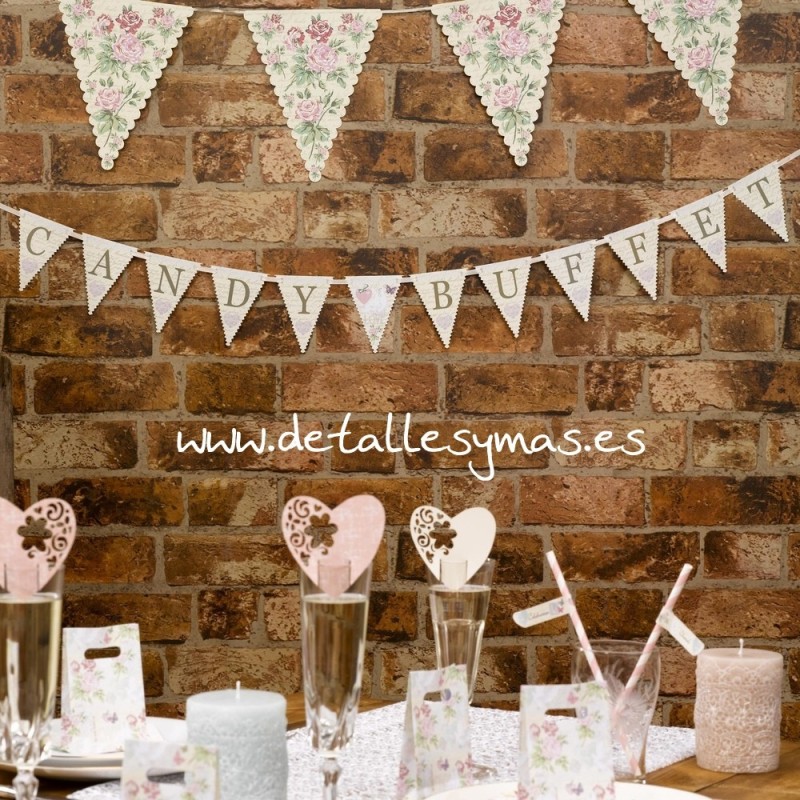 Banderin Candy Bar With Love 