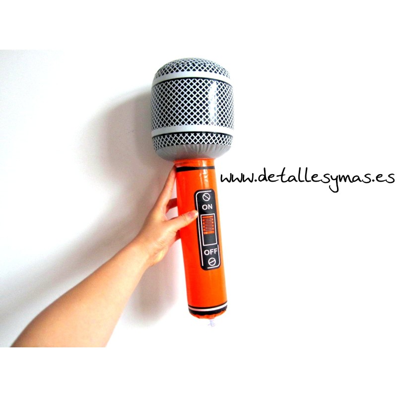 Micrófono hinchable