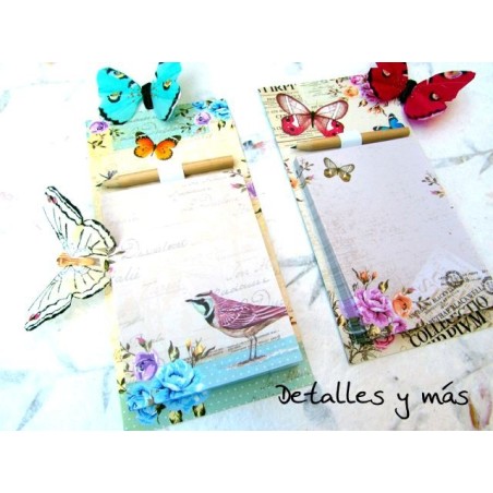 Libreta con imán Buttefly 