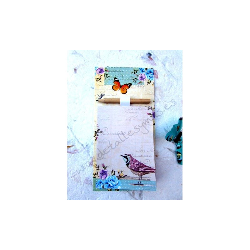 Libreta con imán Buttefly 