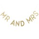 Letras Mr and Mrs Glitter 