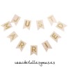 Banderin Just Married Rosa y Oro 