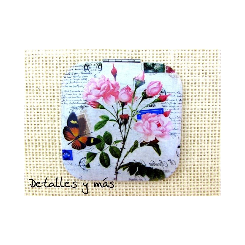 Espejo Vintage floral 