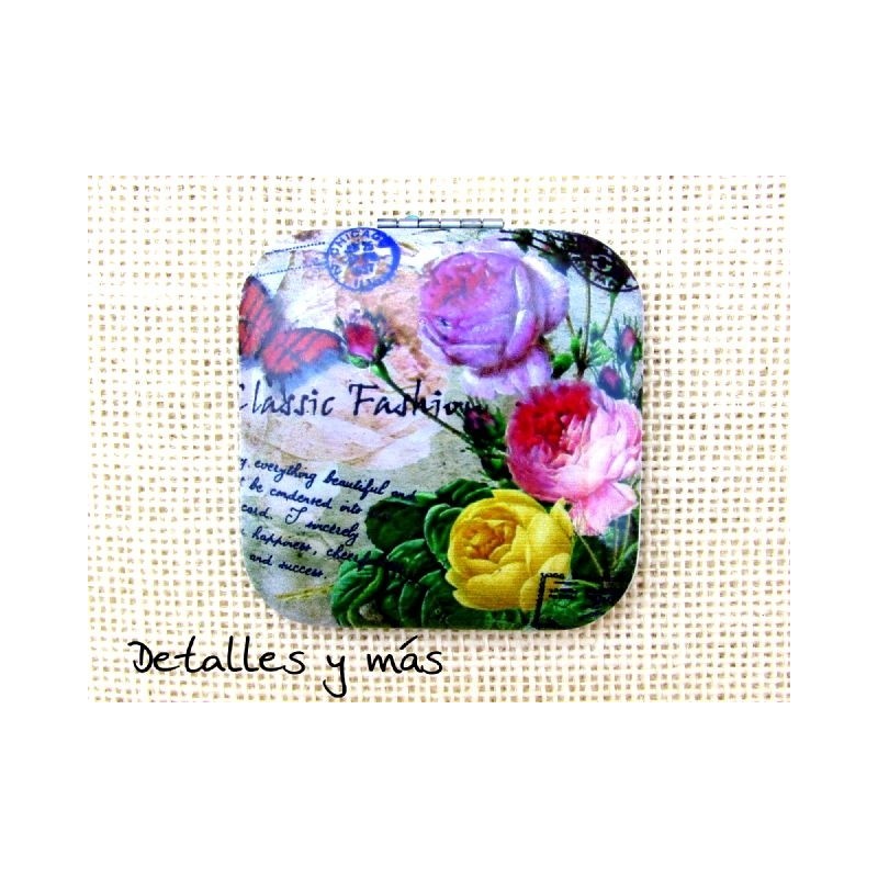 Espejo Vintage floral 