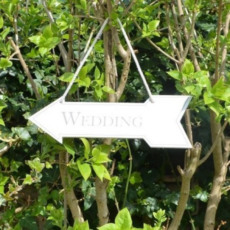 Flechita Wedding en blanco 