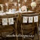 Letreros para silla Mr and Mrs " With Love"